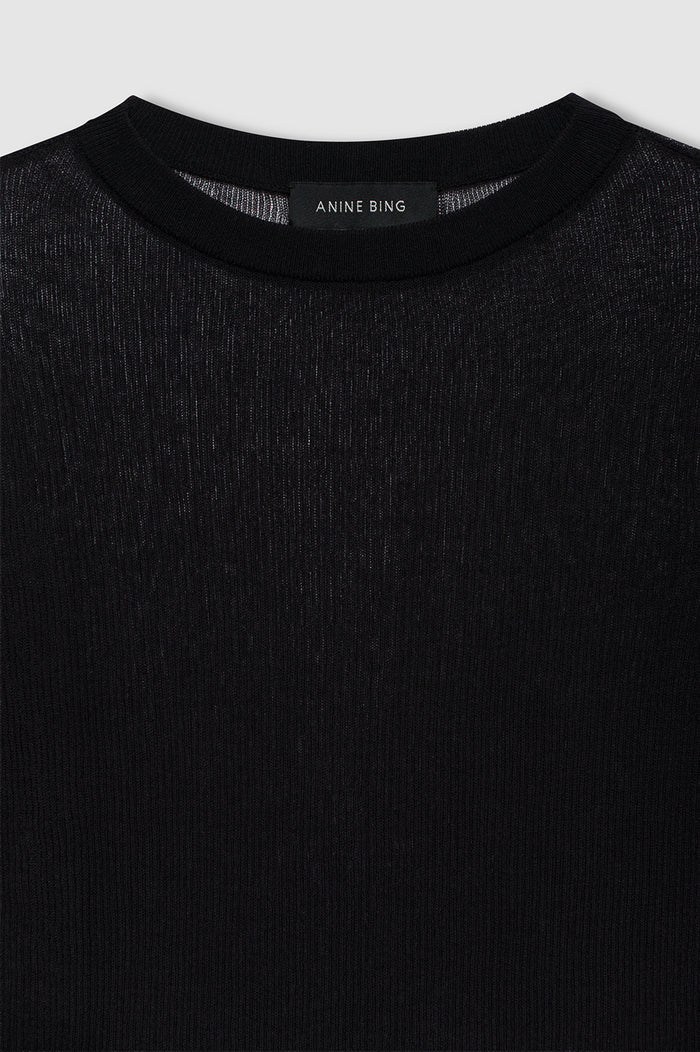 ANINE BING Tiana Sweater - Black - detail view