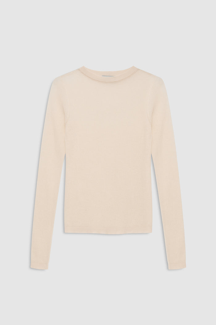 ANINE BING Tiana Sweater - Ecru - front view
