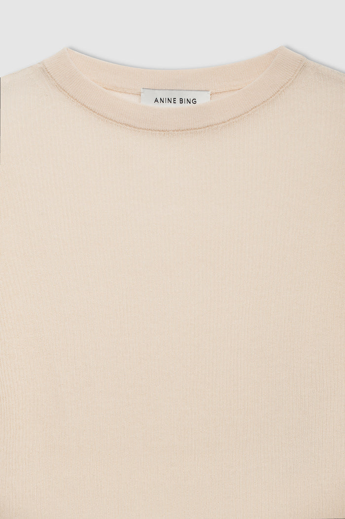 ANINE BING Tiana Sweater - Ecru - detail view