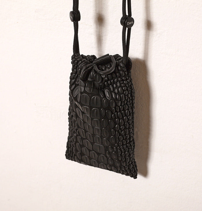 Daniella Lehavi Tokyo Phone Pocket in Black available at Barbara Katz