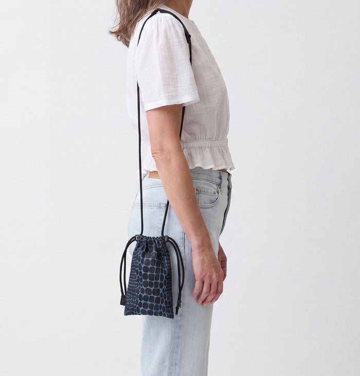 Daniella Lehavi Tokyo Phone Pocket in Denim available at Barbara Katz
