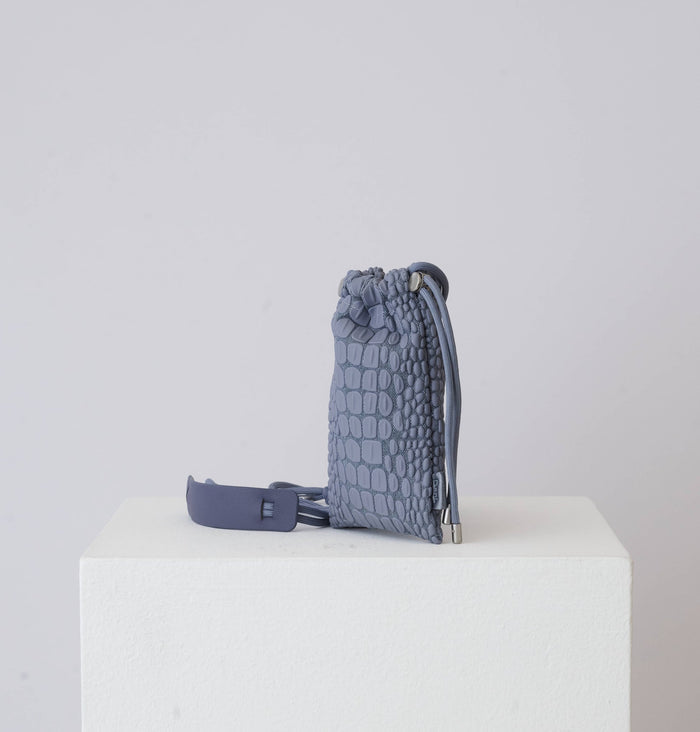 Daniella Lehavi Tokyo Phone Pocket in Light Denim available at Barbara Katz