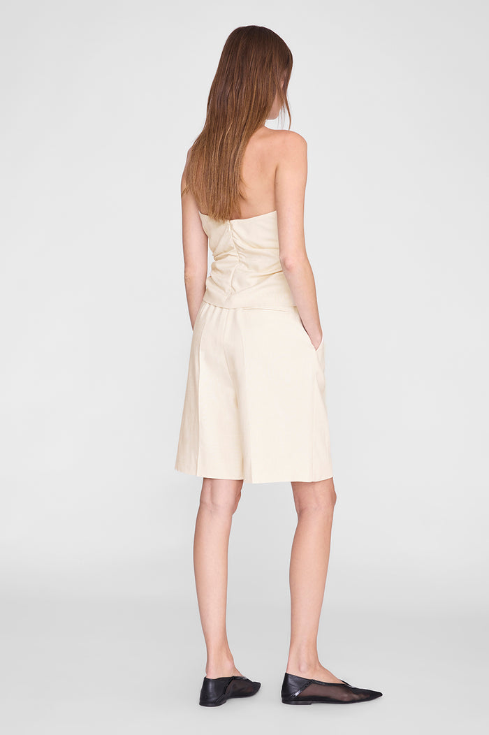 ANINE BING Tyla Top - Cream - on model back