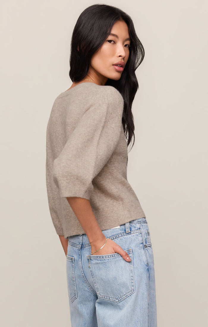 Z Supply Valor Cardigan in Natural Heather available at Barbara Katz