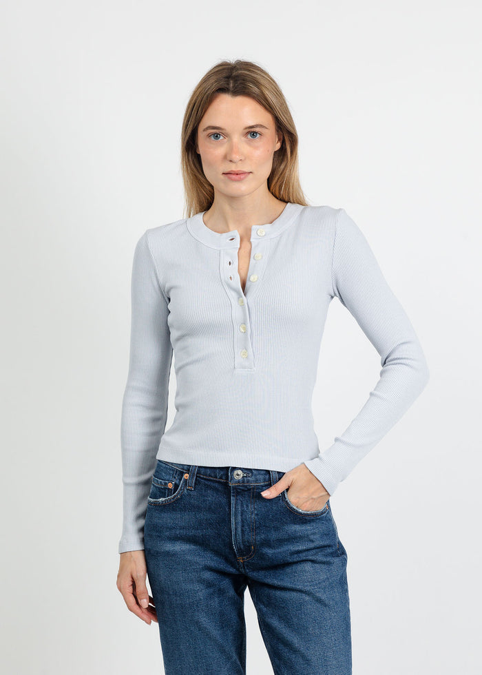 Citizens of Humanity Varra Henley Top in Pindary available at Barbara Katz