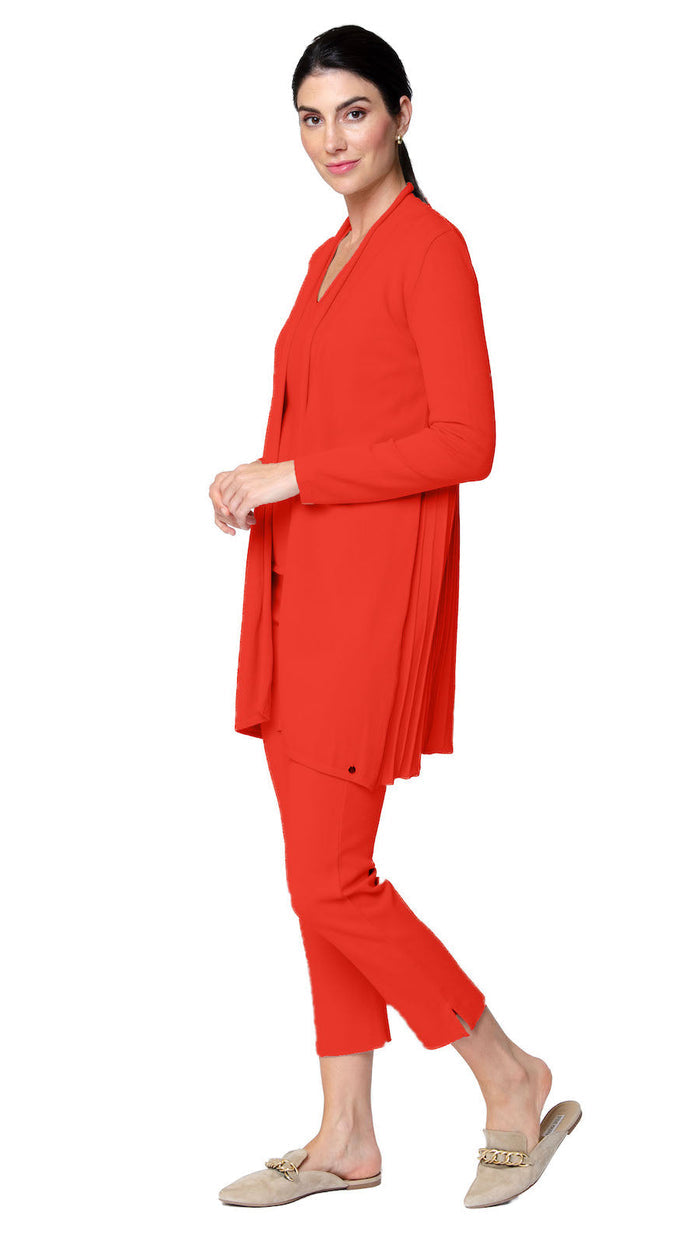 Biana Victoria V-Neck Tank Top in Bright Orange available at Barbara Katz
