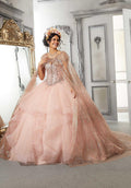 Vizcaya by Morilee Pattern Glitter Quince Cape 89326