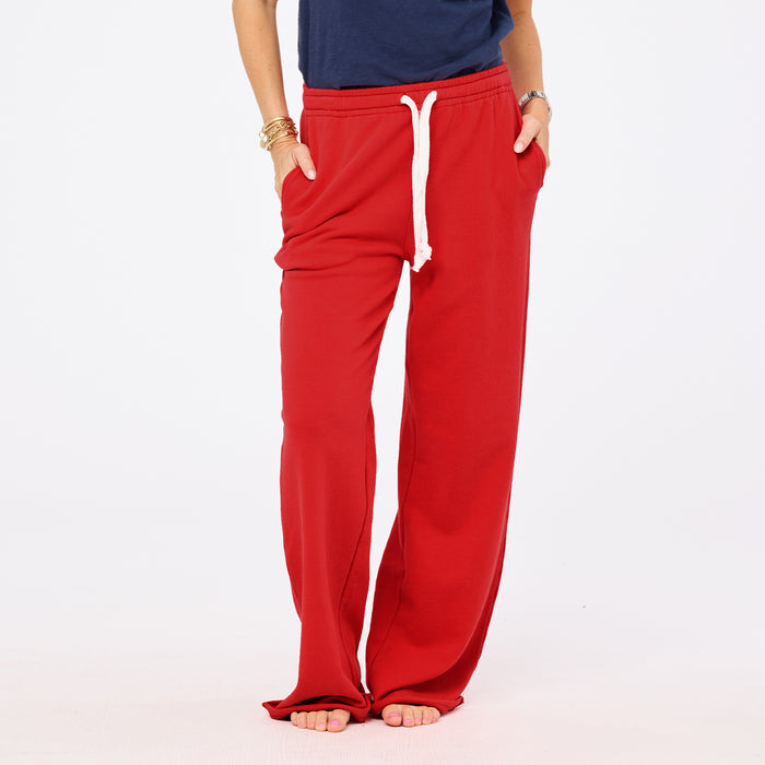 Kerri Rosenthal Weekend Barb Sweatpants in Poppy Red available at Barbara Katz
