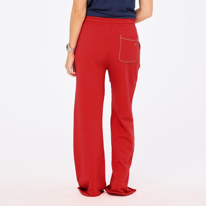 Kerri Rosenthal Weekend Barb Sweatpants in Poppy Red available at Barbara Katz