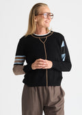 Zaket & Plover Weekend Ease Sweater in Black available at Barbara Katz