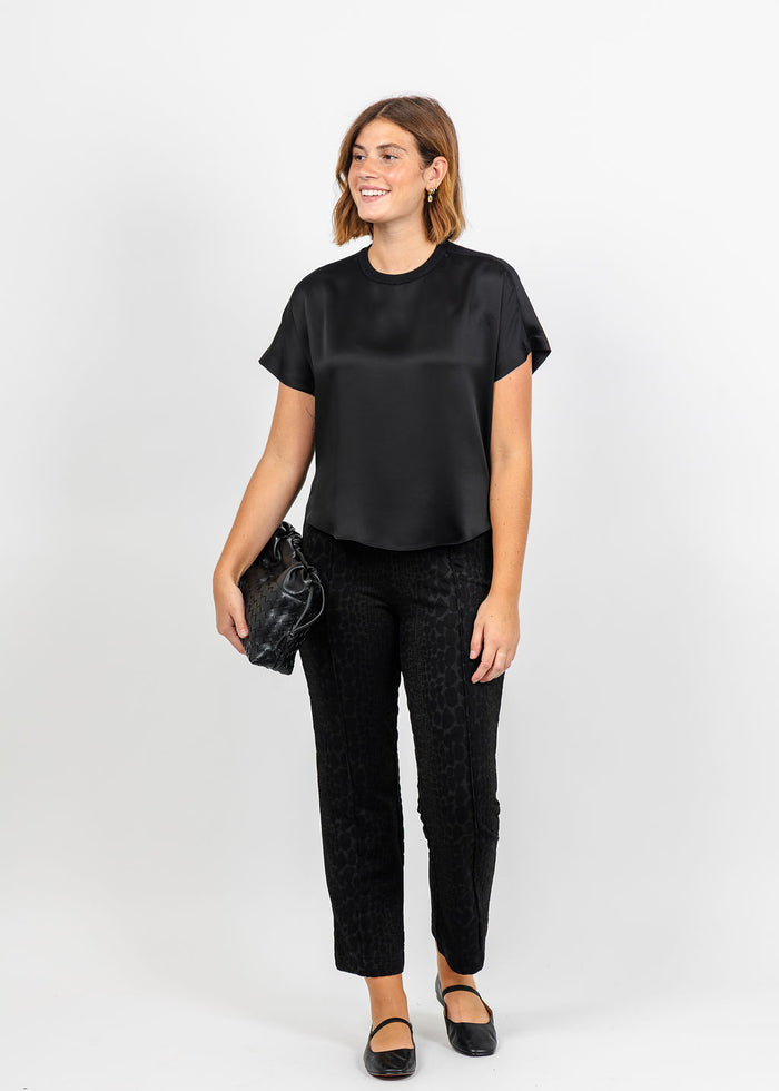 Olivia by Habitat Wild at Heart Kick Flare Pant in Black available at Barbara Katz