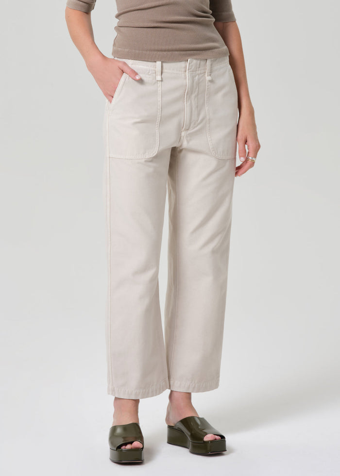 Citizens of Humanity Winslow Utility Pants in Pale Stone available at Barbara Katz