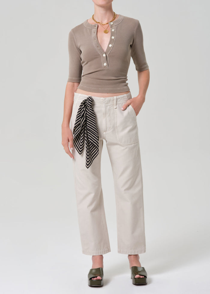 Citizens of Humanity Winslow Utility Pants in Pale Stone available at Barbara Katz