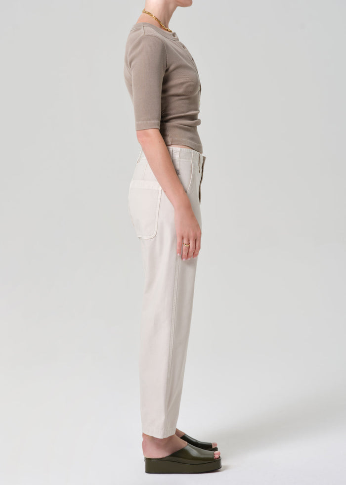 Citizens of Humanity Winslow Utility Pants in Pale Stone available at Barbara Katz