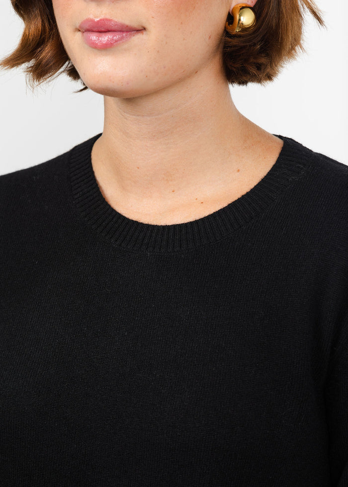 Colorush Womad Little Crew Sweater in Black available at Barbara Katz