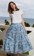 Dizzy-Lizzie Woodstock Midi Skirt - Floral available at Barbara Katz