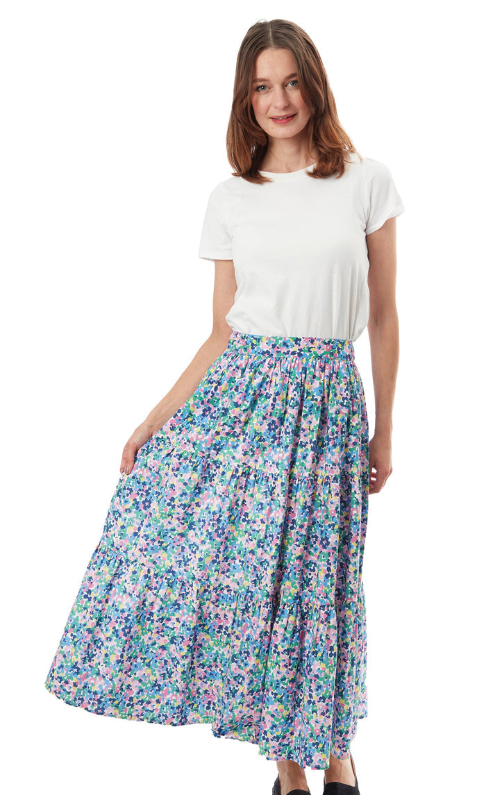 Dizzy-Lizzie Woodstock Midi Skirt - Floral available at Barbara Katz