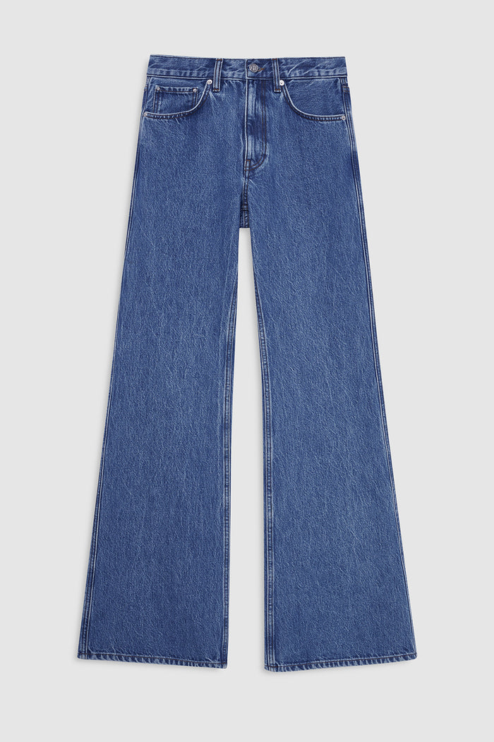 featured-img|ANINE BING Wyatt Jean 34" - Freshwater Blue - front view