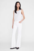 ANINE BING Wyatt Jean - White - front view - on model front
