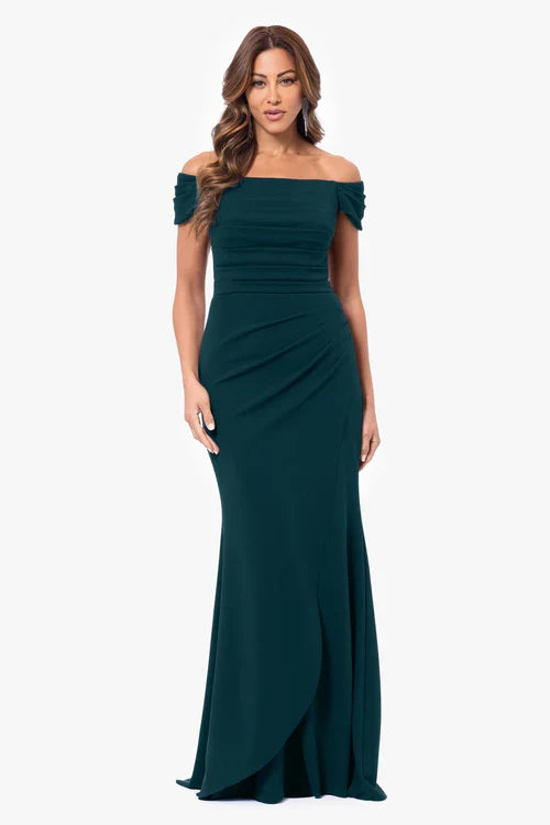 Xscape Evenings "May" Midi Asymmetrical Dress 6344X
