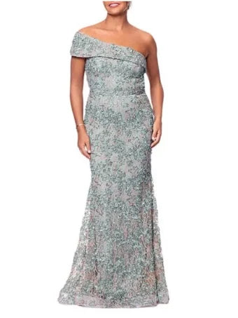 Xscape Evenings Print Brocade Dress 6922X