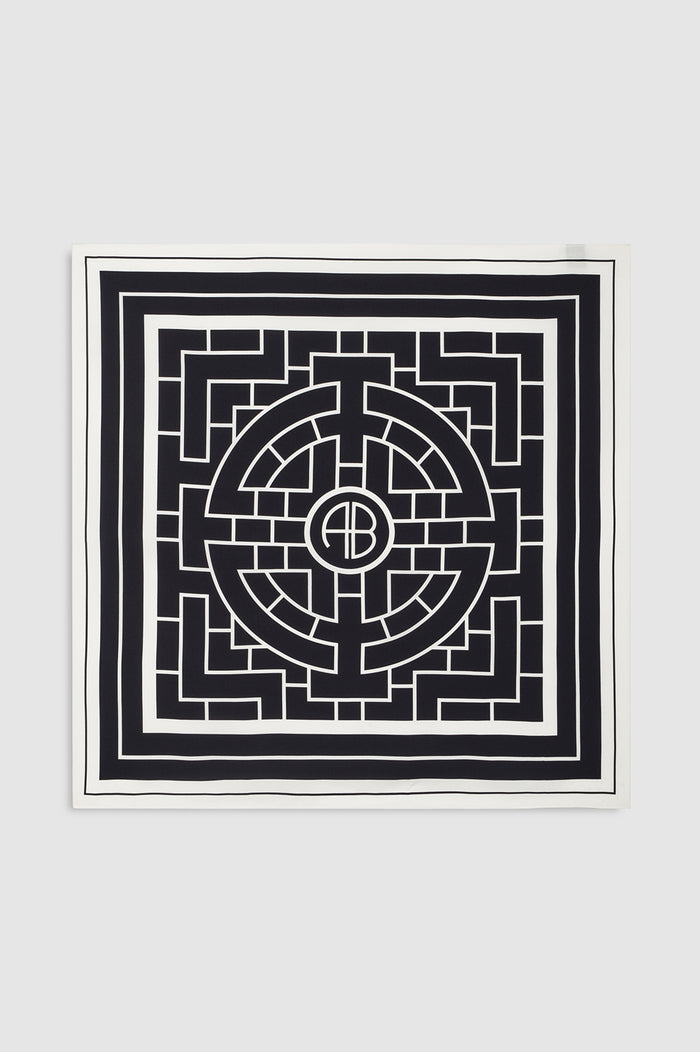 ANINE BING York Scarf Ab - Black - front view